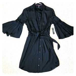 IMNYC black bell sleeve Dress | Flowy light